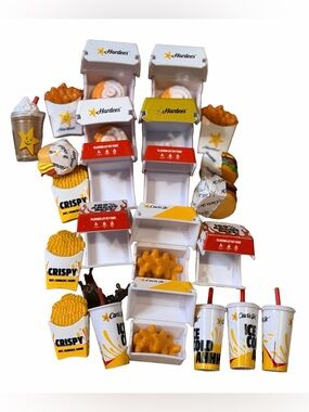 ZURU Mini Brands | Hardee’s Carl’s Jr Food Bundle | Fries Burgers Drinks Lot